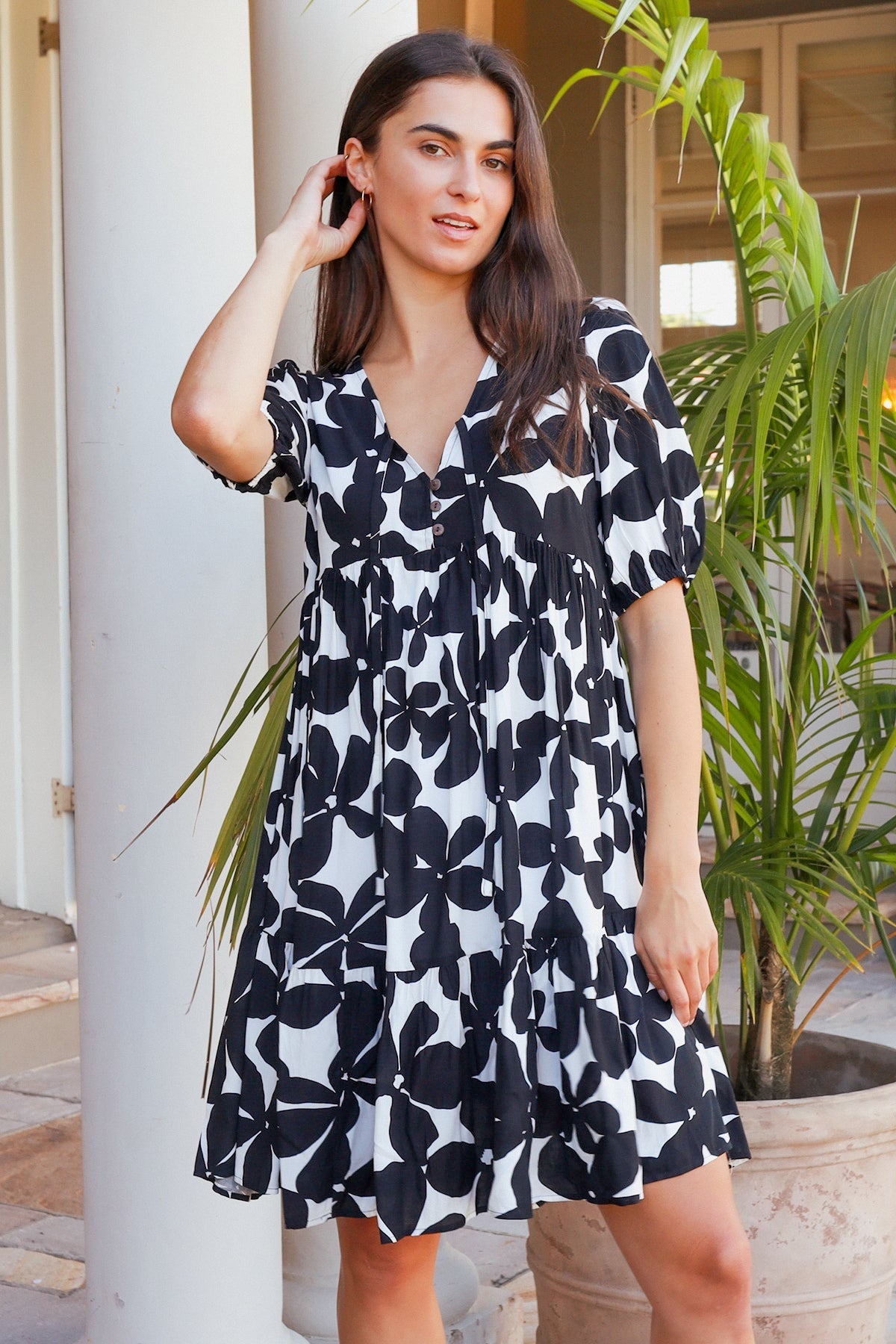 Rosie V Neck Mini Dress