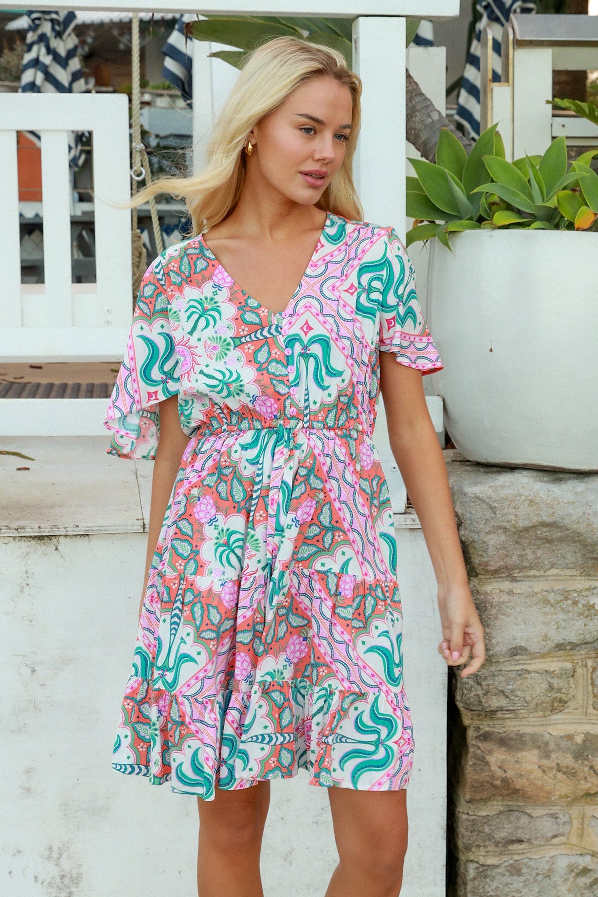 Paradise Palm Dress
