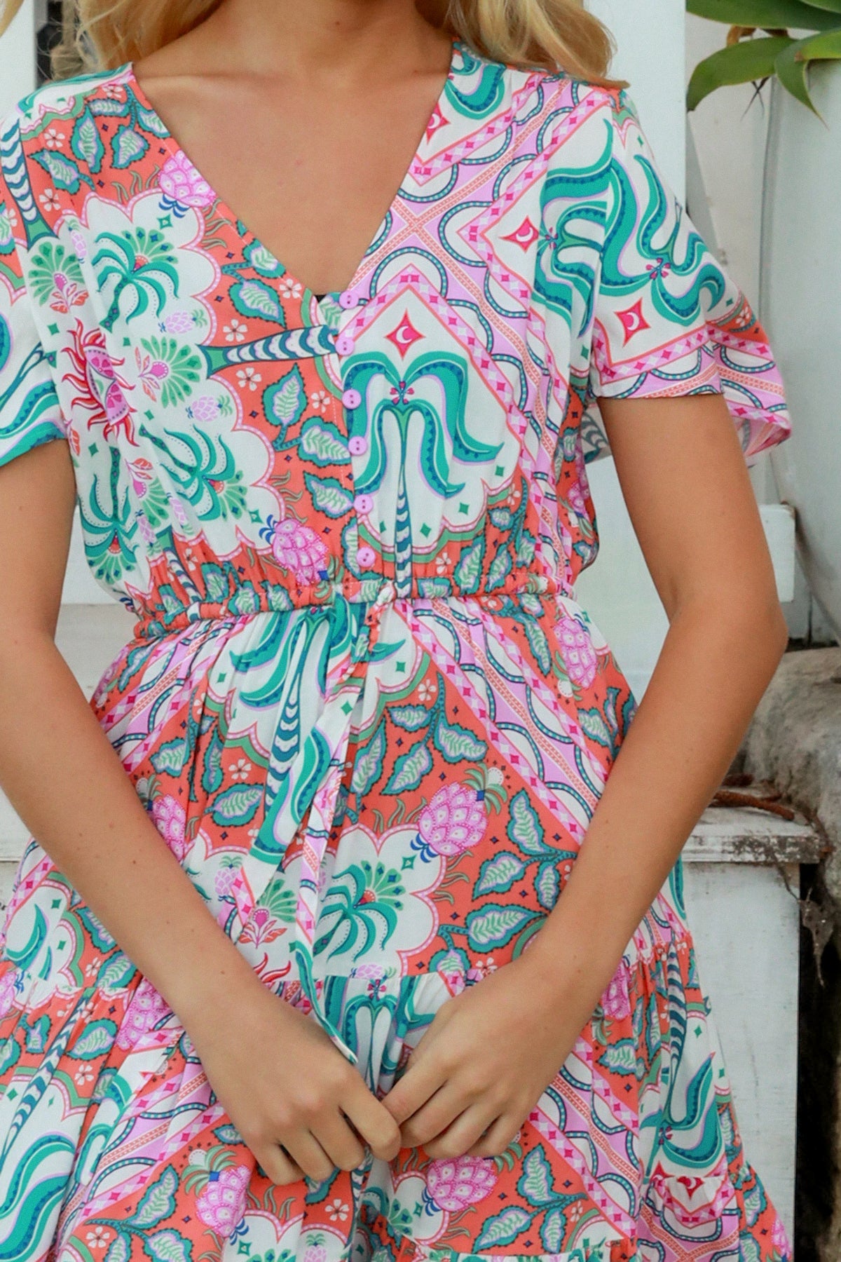 Paradise Palm Dress