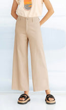 Wide Leg Nude Jeans