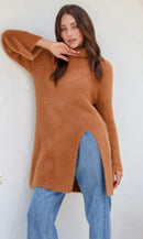 Brown knit jumper