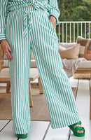 Alice Stripe Pants - Green