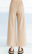Wide Leg Nude Jeans