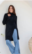 Black knit jumper