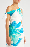 Lily Shoulder Tie Detail Midi Dress